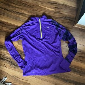 Purple Nike QuarterZip Top
